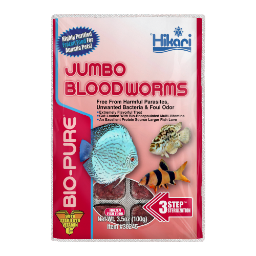 Hikari Jumbo Blood Worms 100g - 24 Cubes