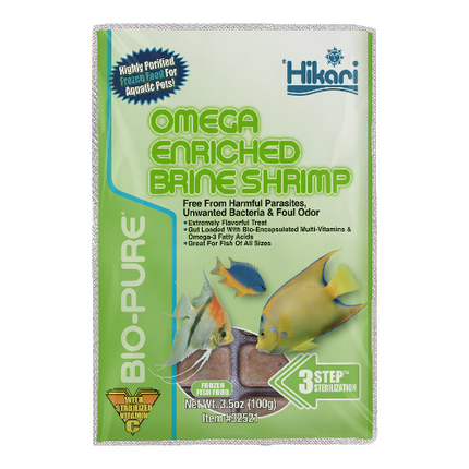 Hikari Omega Brine Shrimp 100g - 32 Cubes