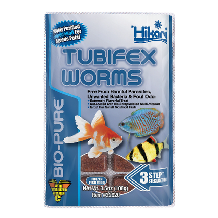 Hikari Tubifex Worms 100g - 32 Cubes