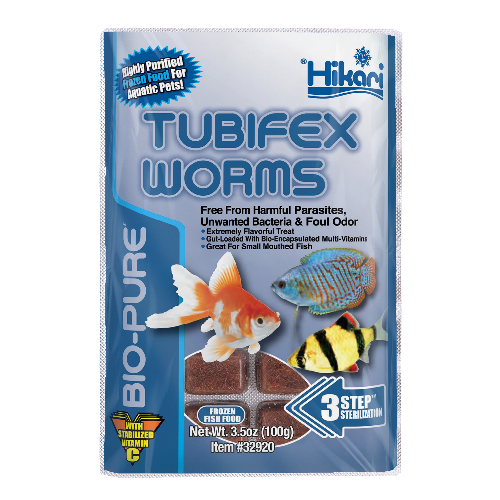 Hikari Tubifex Worms 100g - 32 Cubes