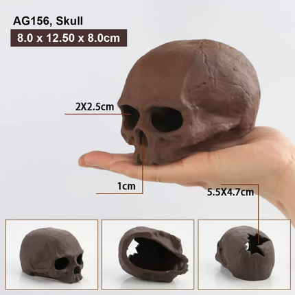 AquaGen Ceramic Skull Cave