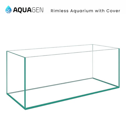 AquaGen Rimless Polished Edges Aquarium Tank