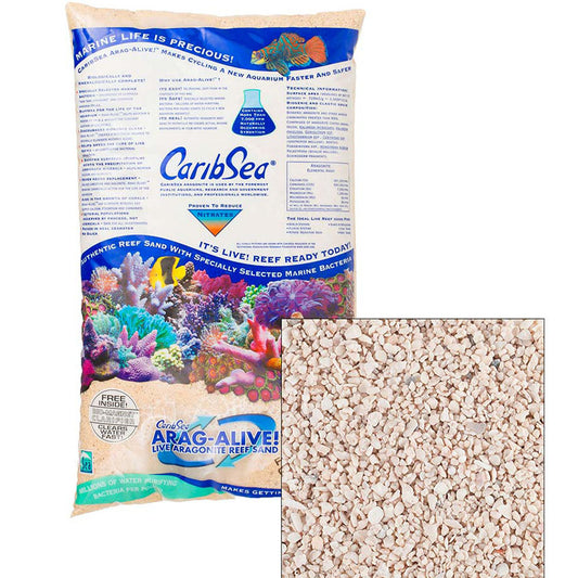 CaribSea Arag-Alive Bimini Pink Reef Sand