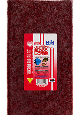 Hikari Jumbo Blood Worms 454g - Flat Pack