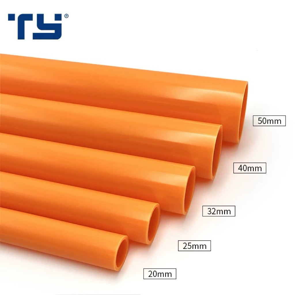 Orange PVC Pipes - Pipe for Aquarium, Irrigation & Industrial Plumbing ...