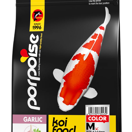Porpoise premium koi food for growth and color enhancement
High quality koi fish food with spirulina and probiotics
Porpoise koi food for healthy growth and body development
Koi pellet food with fish meal and krill meal ingredients
Premium koi diet for vibrant colors and improved health
Porpoise koi feed with vitamins minerals and probiotics
Advanced koi food formula for liver health and muscle growth
Complete nutrition koi food for pond fish care