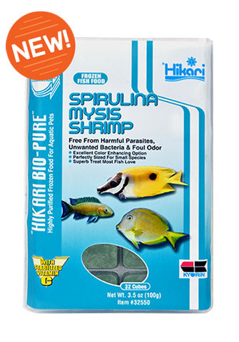 Hikari Spirulina Mysis Shrimp 100g - 32 Cubes