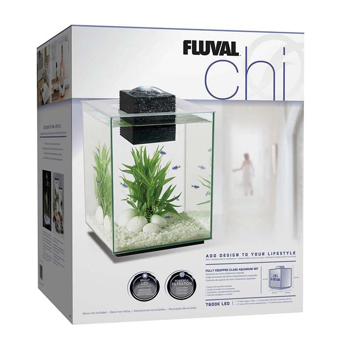 Fluval Chi Aquarium Kit, 19 L, Black