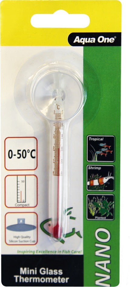 Aqua One Mini Glass Thermometer