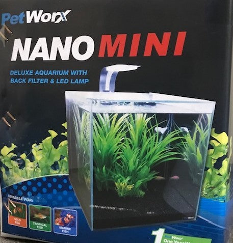 Pet Worx Nano Mini Aquarium 10Lt