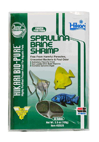 Hikari Spirulina Brine Shrimp 100g - 32 Cubes