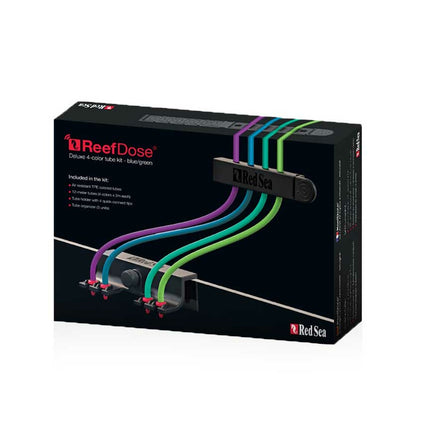 Red Sea ReefDose Deluxe 4-Color Tube Kit (Blue/Green)