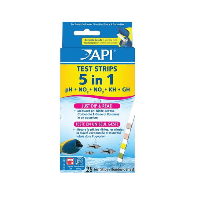API 5 in 1 Test Strips 25 Test